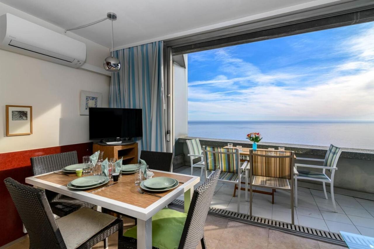 Air-Conditioned Apartment With Sea View Furnished Terrace & Parking Cap-d'Ail Luaran gambar